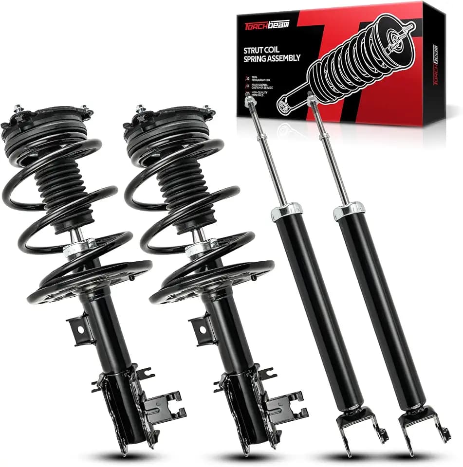 Torchbeam 4 PCS Front and Rear Complete Strut & Coil Spring Assembly Shock Absorber Replacement for Nissan Altima 2013-2018 172901/172902/349075