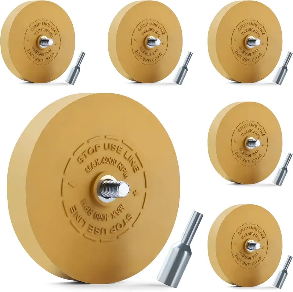 6 PCS Decal Remover Eraser Wheel Adhesive Remover for Cars