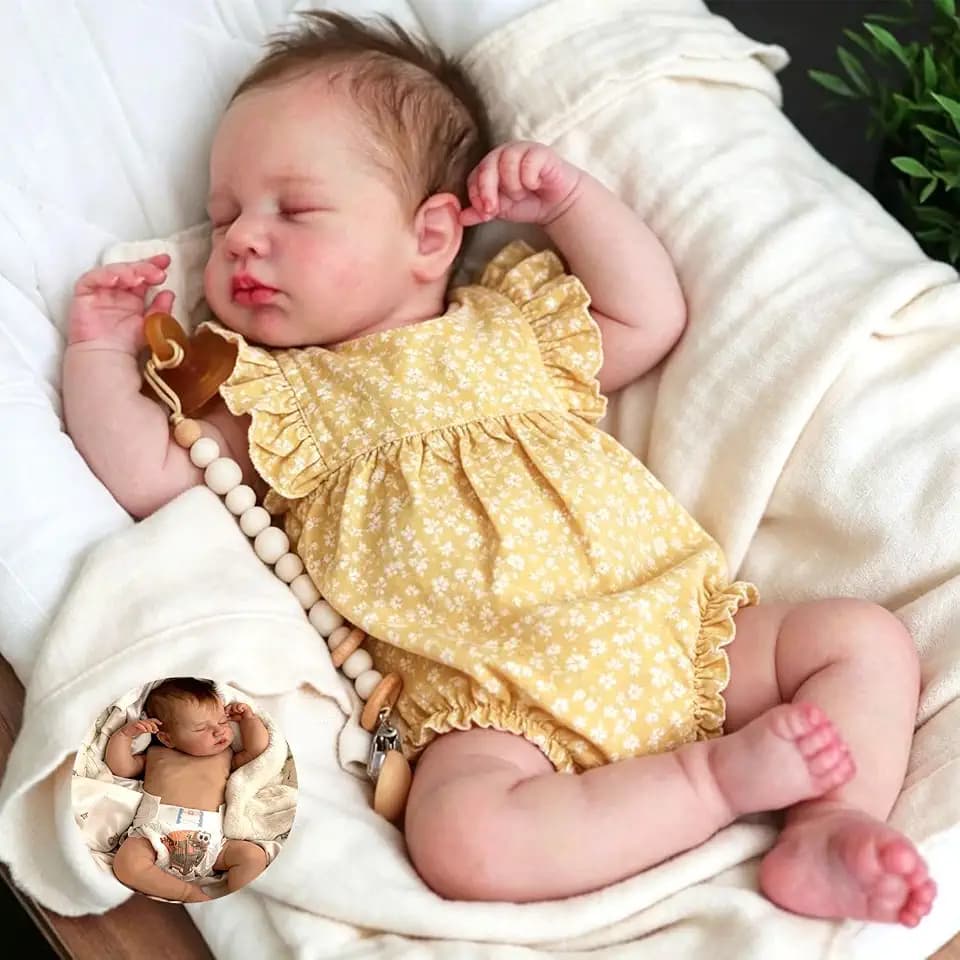 Anano Reborn Baby Dolls Full Body 20 in Realistic Baby Dolls Girl, Lifelike Babys Doll Girl Soft Body Real Life Babys Full Body Reborn Doll Washable