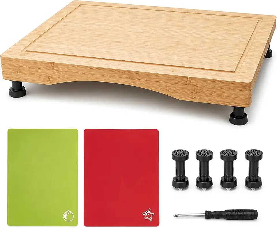 RV Stove Top Cover, Bamboo, 19.5'' W x 16.9'' D (49.5 x 43 cm)