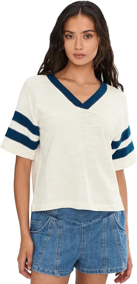 Faherty Sunwashed Slub Varsity Tee
