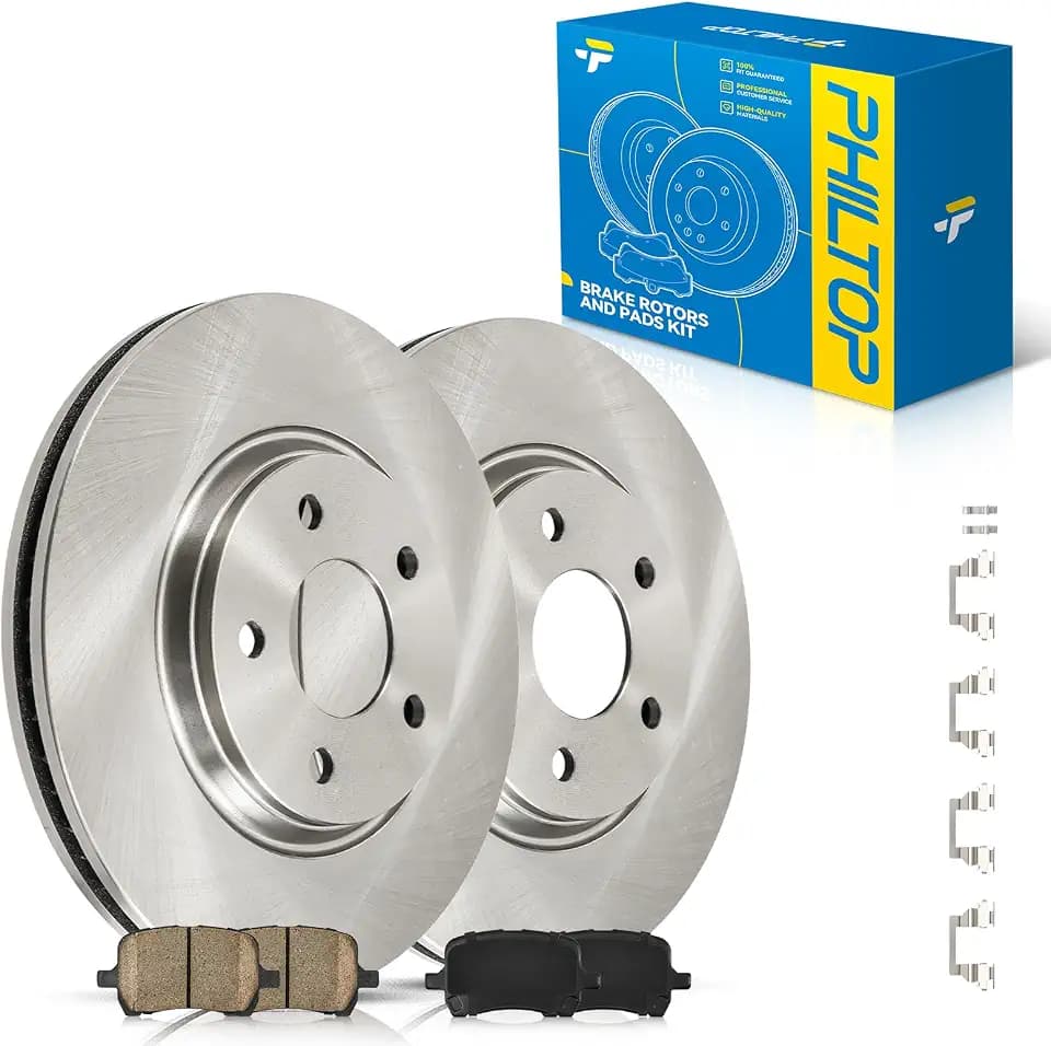 PHILTOP Front Brake Pads and Rotors for Chevrolet Malibu 2006-2012
