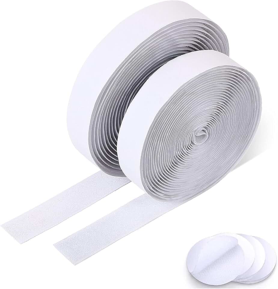 Vicloon Klettband Selbstklebend, 10M×20mm Doppelseitig Klebende Extra Stark
