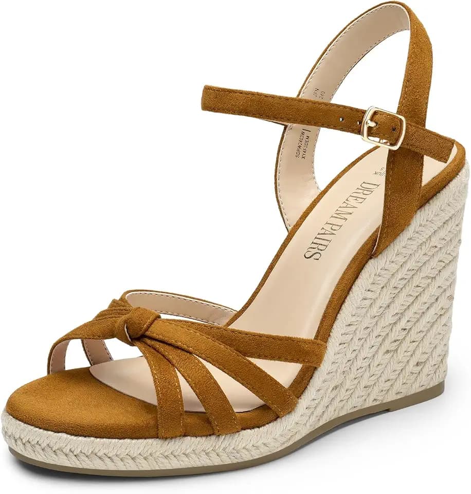 DREAM PAIRS Women's Espadrille Wedge Sandals