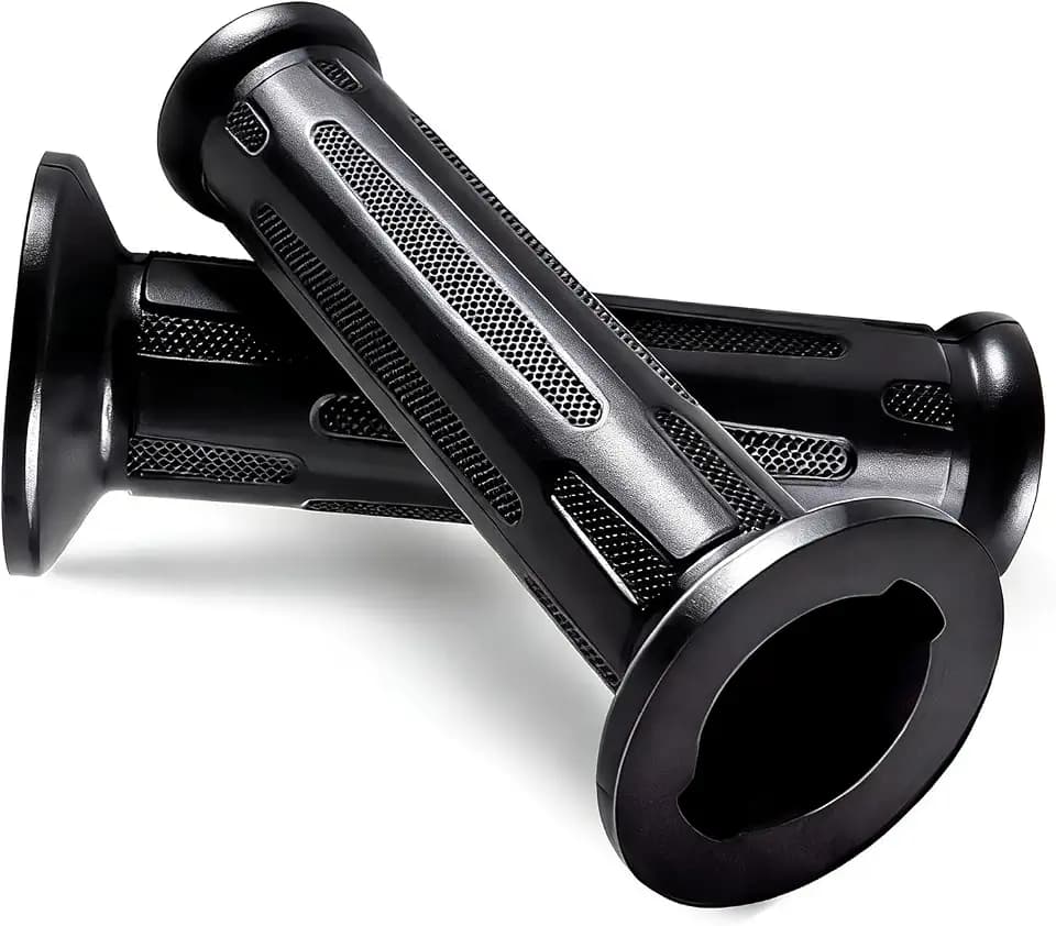 2Pcs F800GS 02624/L Rubber Handle Grip,Length:123mm,ID:26mm Black