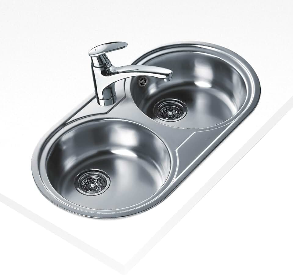Doppelspülbecken Teka 220061 80cm Inox Silber Edelstahl