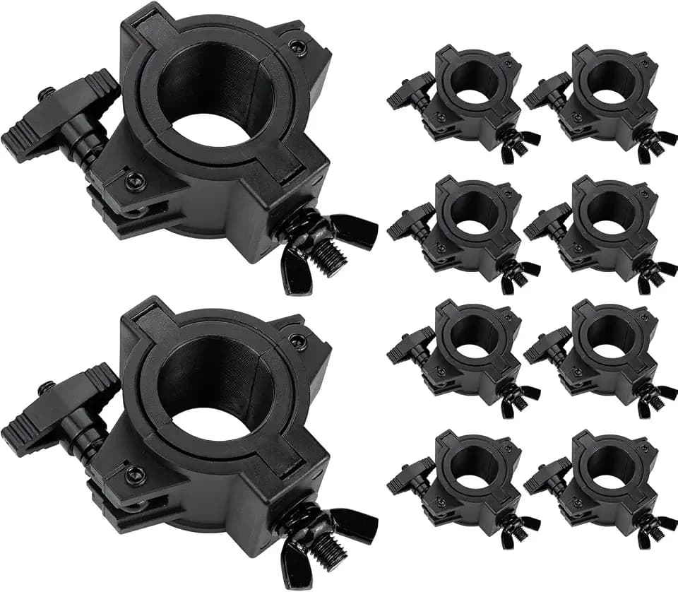 Stage Light Clamp 10 Pack, CZGOR 33lb Plastic DJ Truss Clamps for Stage