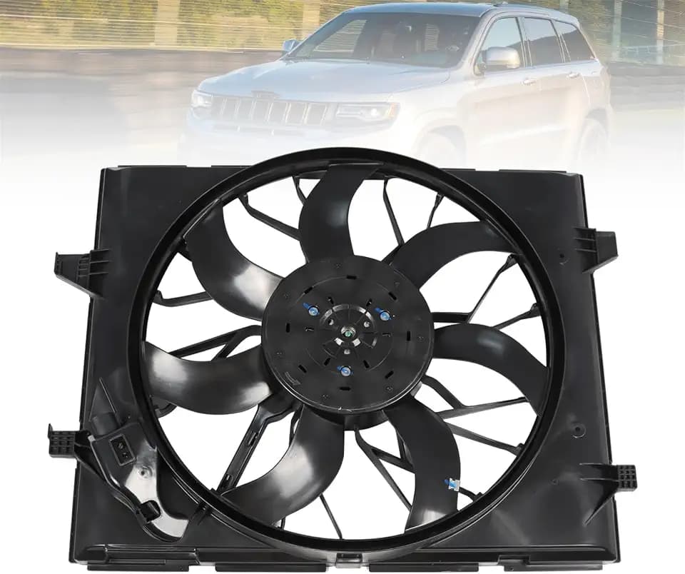 Radiator Cooling Fan Compatible with Grand Cherokee 2014-2021