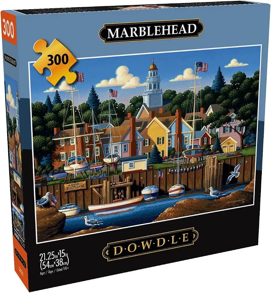 Buffalo Games Eric Dowdle Marblehead, 300 Piece Puzzles for Adults, Poster