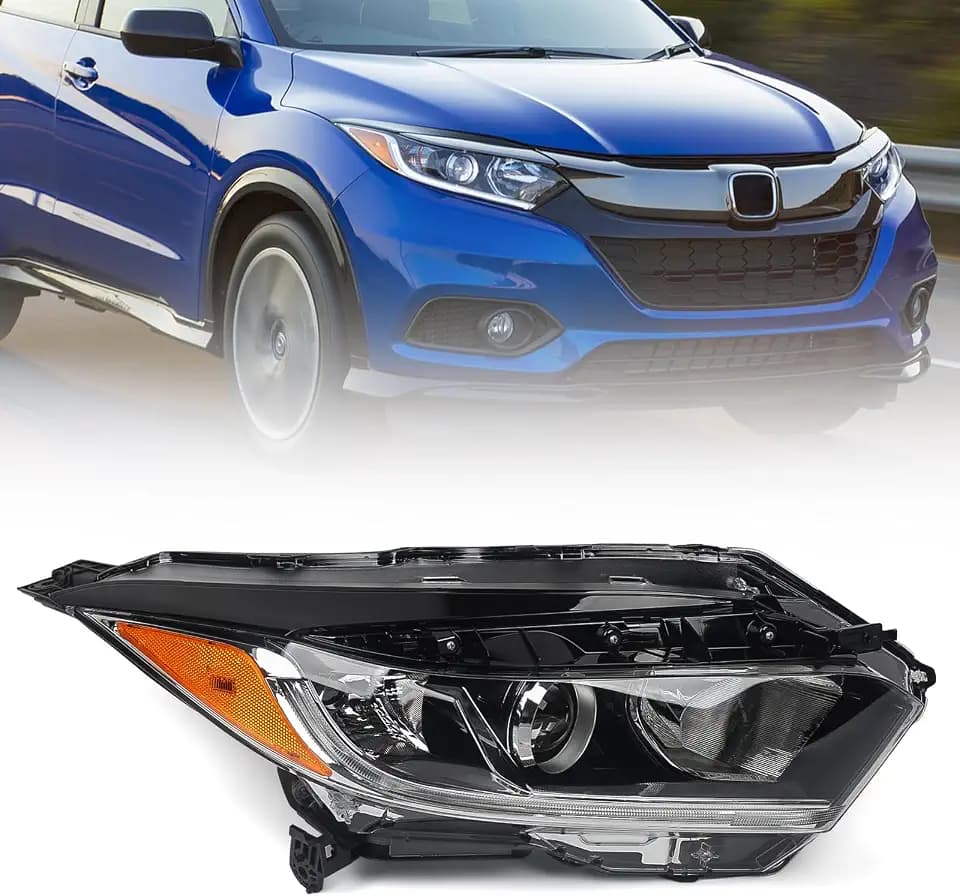 Huray Right Headlight Assembly for Honda HRV 2019-2022 Passenger Side