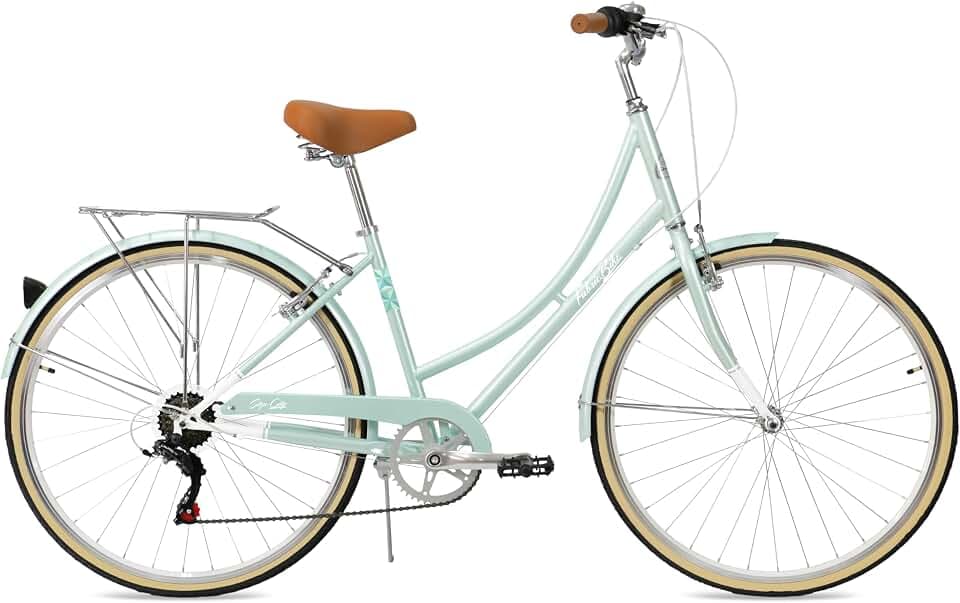 FabricBike Step City Damenfahrrad Amsterdam 28 Zoll Komfort Bike 7 Gang Hollandrad im Retro-Design