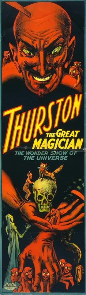 Thurston the great magician the wonder show of the universe. (1914) Poster Print by Otis Lithograph Co (18 x 24)
