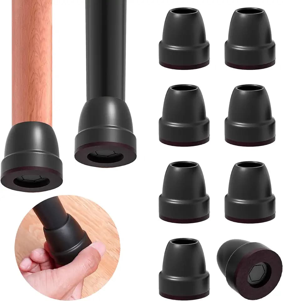 Chair Leg Floor Protectors for Hardwood Floors with Felt Pads, Fit 1"-1.15"