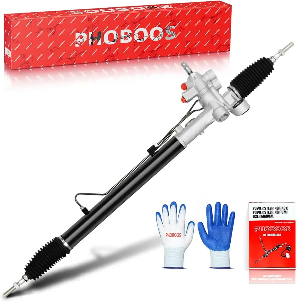PHOBOOS Hydraulic Power Steering Rack and Pinion Fit for Honda Accord