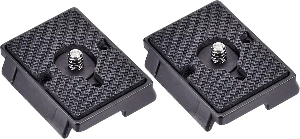 323 Quick Release Plate 1/4" Screw Tripod Camera Compatible for Manfrotto 200pl-14 RC2 Camera Tripod Ball Head 2PCS,Black
