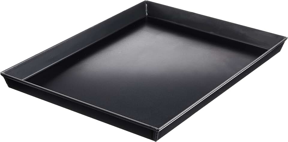 BALLARINI Professionale 3000 Backblech, 40 x 30 x 3 cm, Eisen, Schwarz | Made in Italy, Rechteckig, Pizzablech