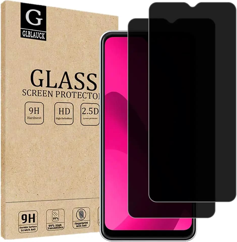[2-Packs] Privacy Screen Protector for T-Mobile Revvl 8 Pro 5G, Anti-Spy 9H Hardness Tempered Glass Screen Protectors for T-Mobile Revvl 8 Pro 5G (2025)