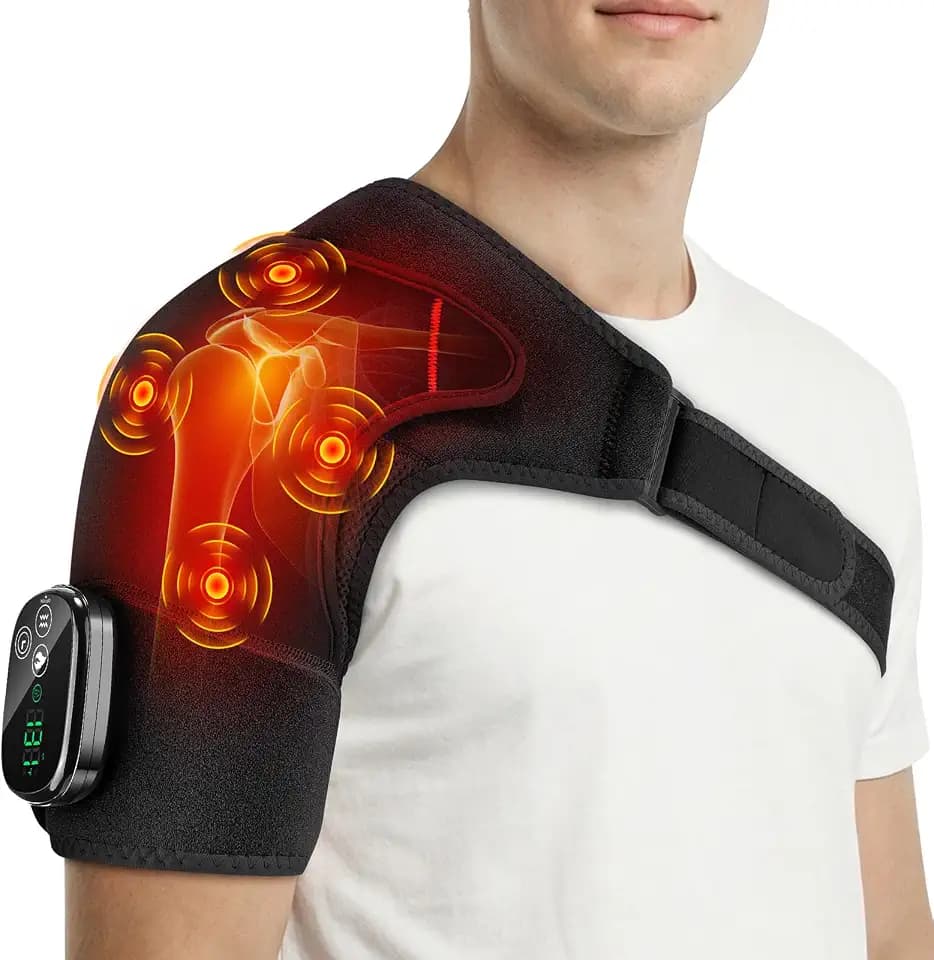 Schulter Massagegerät Kabellos Beheizte Schulterbandage mit 5000mAh