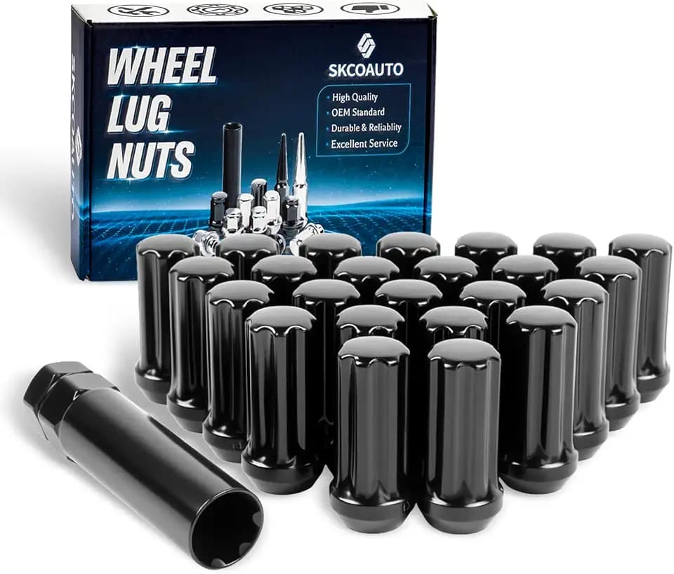 M14x1.5 Spline Lug Nuts 24 Pcs Closed end with 1 Socket Key