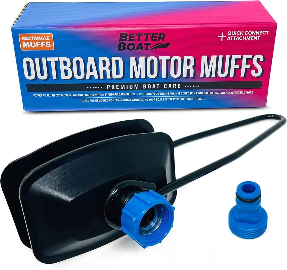Outboard Motor Muffs Rectangle, Boat Motor Water Muffs Ear Flusher