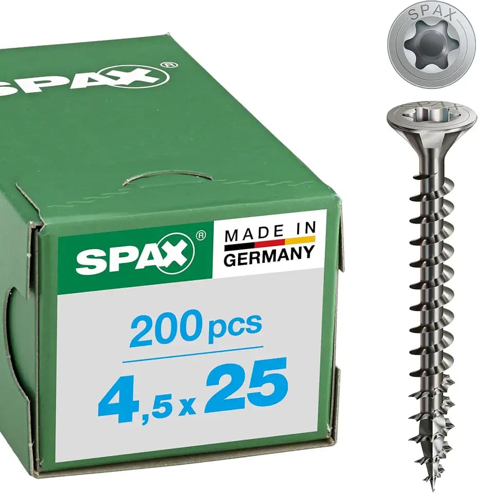 Spax 0/3527/000/4.5/25/ /02 - Gipsschraube (Edelstahl V2A, 4,5 mm, 4,5 x 25 mm), 200 Stück