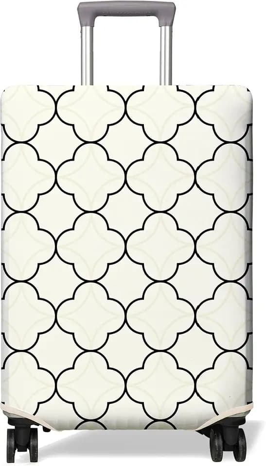 Travel Luggage Cover Suitcase Protector Fits 18-32 Inch Wheel Covers PatternedTravel Related Items Flower Luggage Protector Elastic L