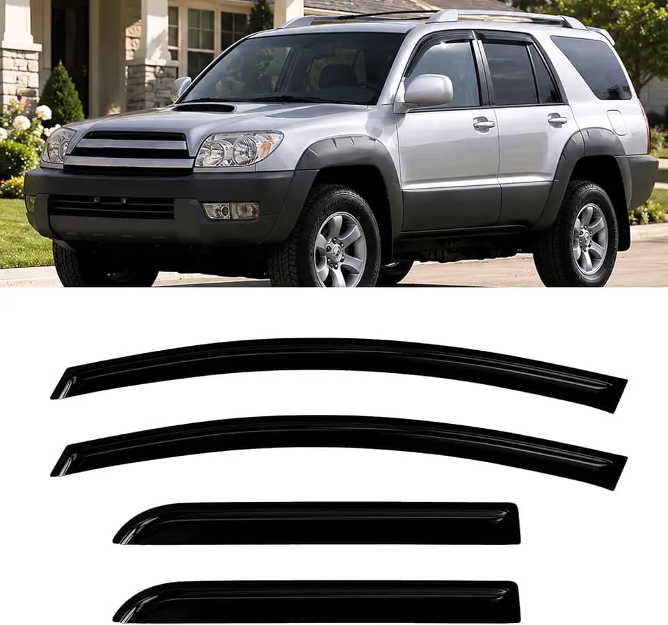 4PC Window Visors Rain Guards for 2003-2009 Toyota 4Runner 4PC