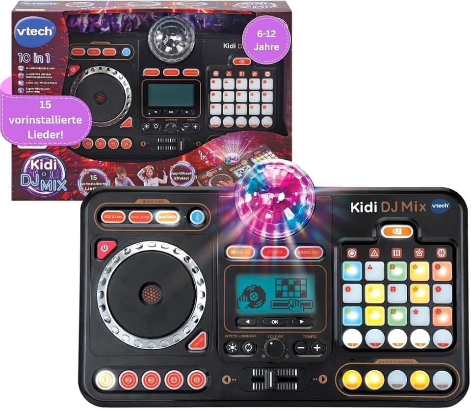 VTech Kidi DJ Mix - 10-in-1 DJ-Mischpult für Kinder ab 6 Jahren