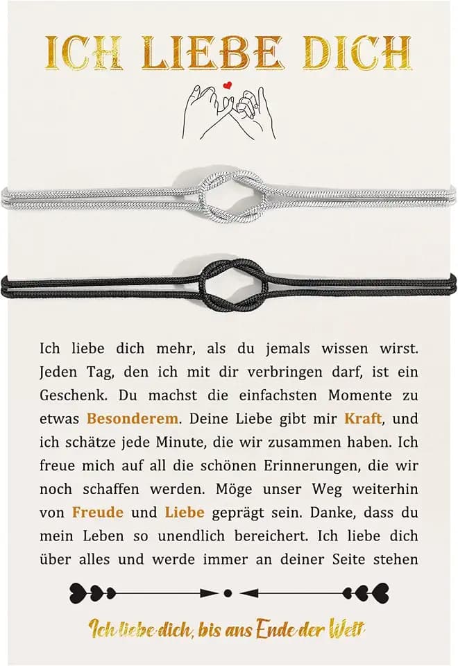 CheersLife Partner Geschenke für Beide Pärchen, Freundschaftsarmbänder
