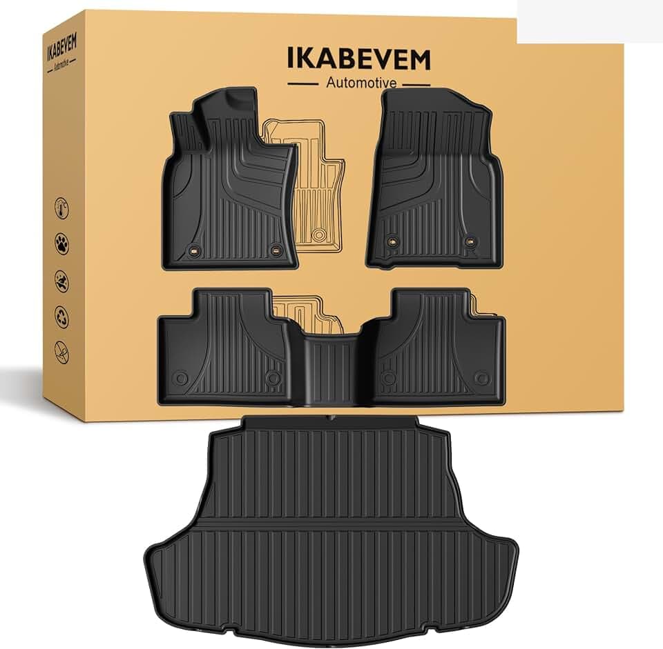 Floor Mats for Toyota Camry 2025 2026 (Include Hybrid), IKABEVEM Cargo Mat