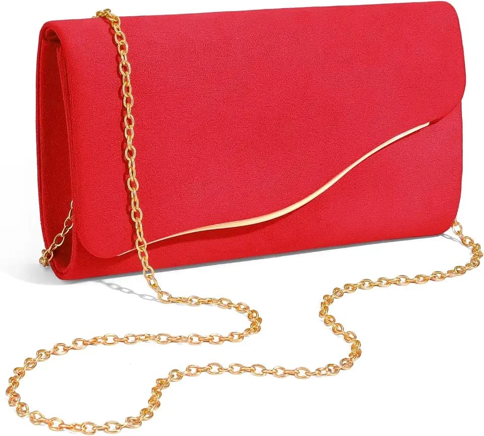 Clutch Purses for Women Formal Evening Clutch with Detachable Chain