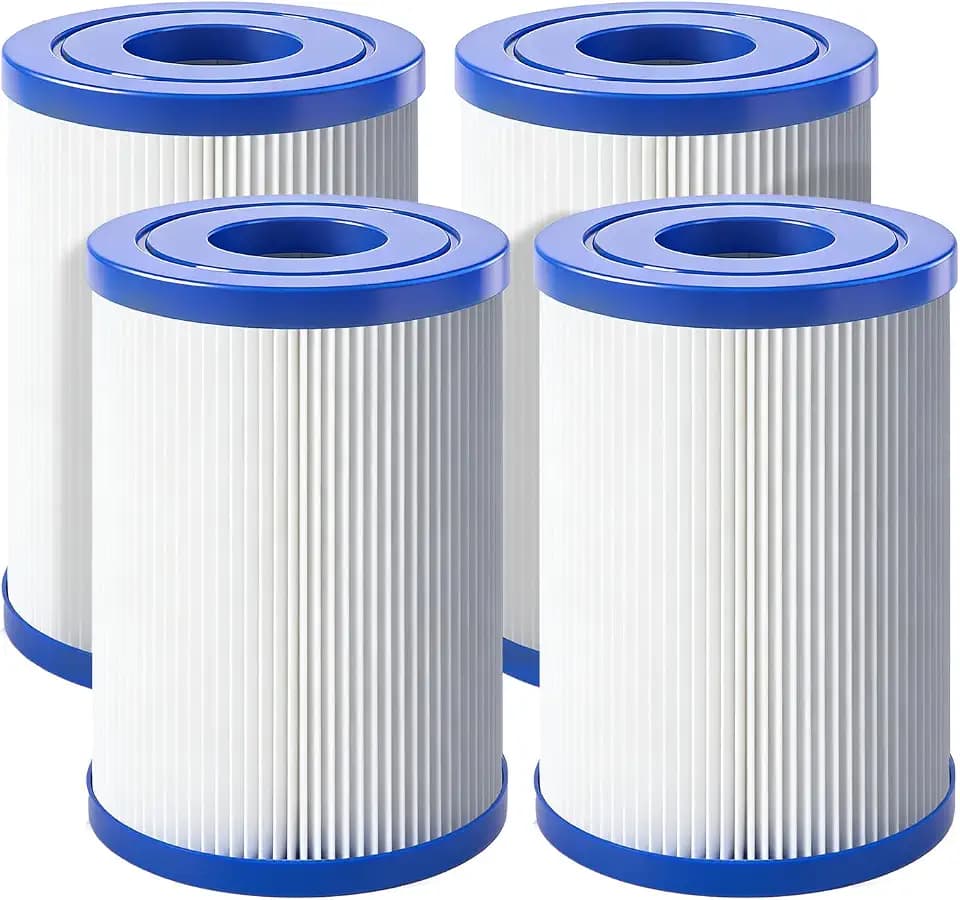 PRB25SF Spa Hot Tub Filter Cartridge Compatible with Unicel C-4405, Filbur FC-2387, PRB25SF-PAIR, Rainbow DSF 50, Marquis 20342, R172464, APCC7062, CMP 25392-000-100, 17-2464, 817-5010, 4 Pack