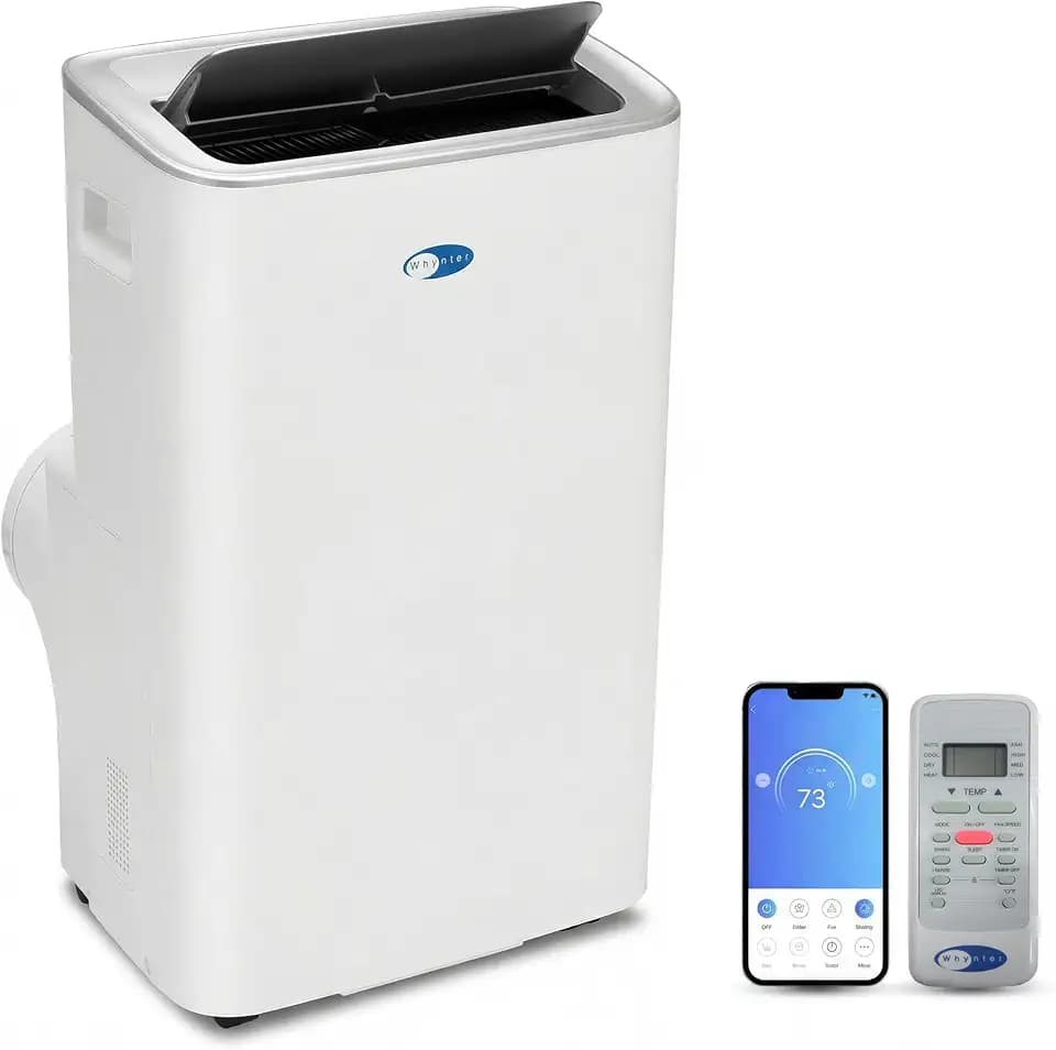 Whynter Portable Air Conditioner 13000 BTU Dual Hose Smart Wi-Fi ARC-1280WX