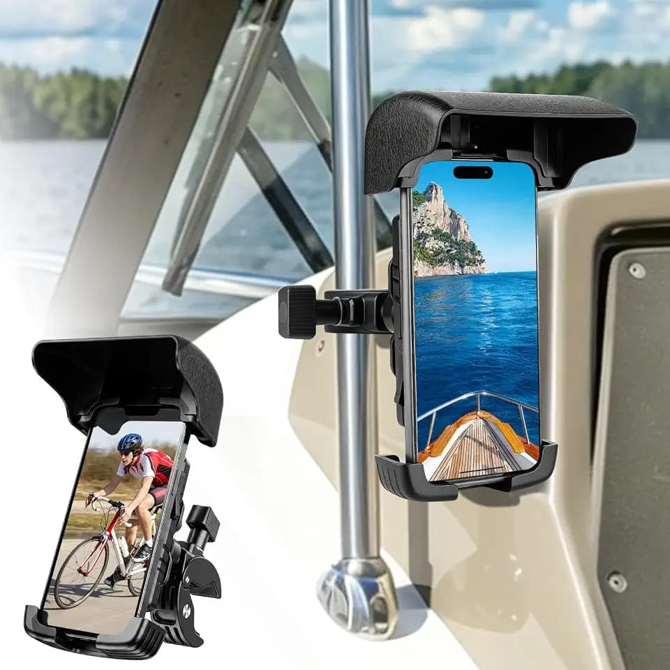 Boat Phone Holder Marine with Mount Sunshade for Bike ,Kayak,Motorcycle