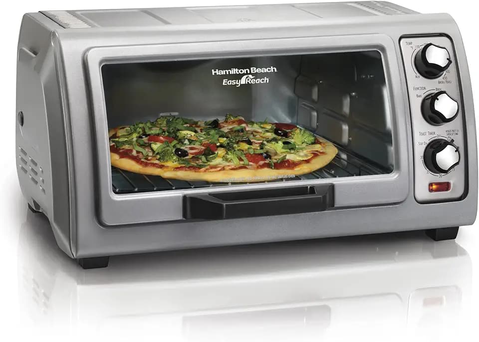 Hamilton Beach Easy Reach 6 Slice Countertop Toaster Oven