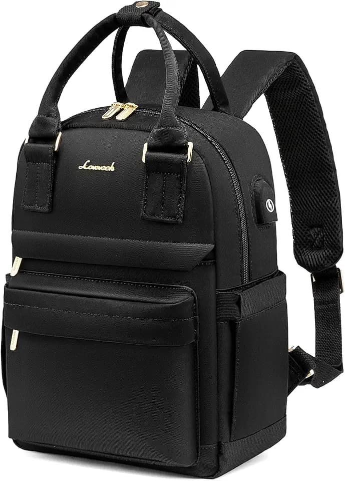 LOVEVOOK Mini Backpack for Women Stylish Waterproof Backpack Purse with USB Port, Cute Bookbag for College School Travel