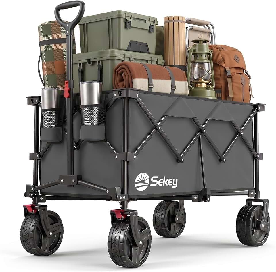 Sekey XXL Plus 4011 Bollerwagen Faltbar 200L 200KG All-Terrain Reifen