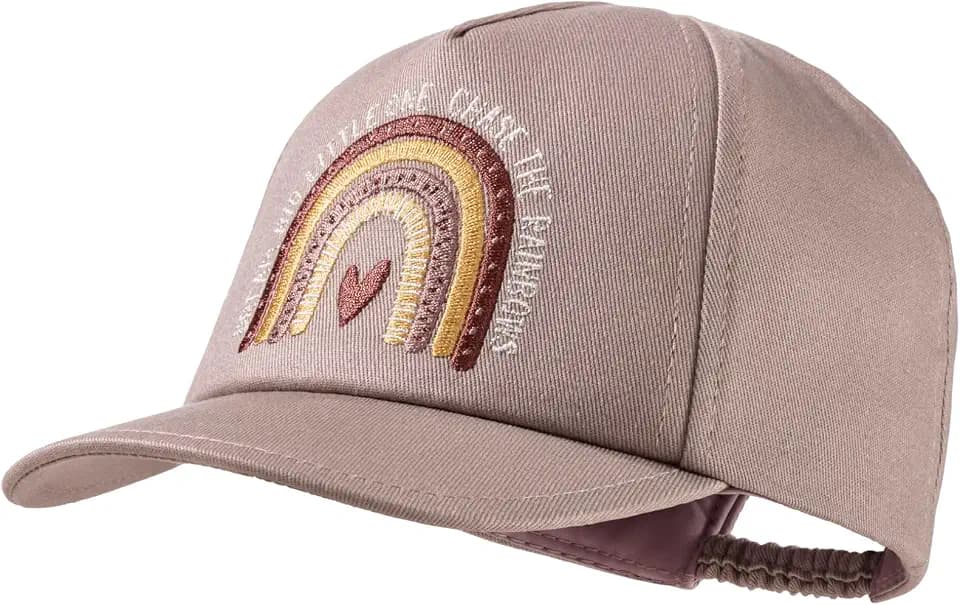 Sterntaler Basecap Rainbow - Mädchen Schirmmütze mit Stickerei Regenbogen - Sommer Baseball Cap elastisch mit Gummizug - sportive Baby und Kinder Schirmkappe