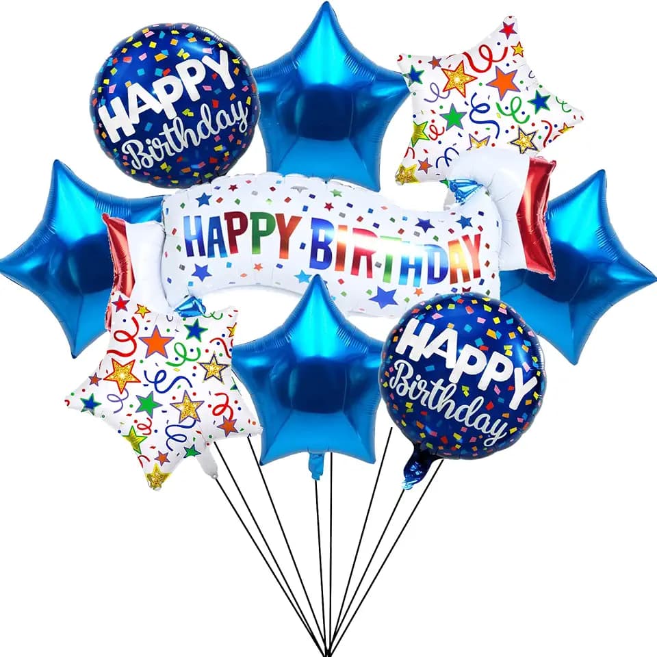 Birthday Decoration Set Colorful Happy Birthday Banner Balloon for Party Decorations and Party Supplies (Birthday G)