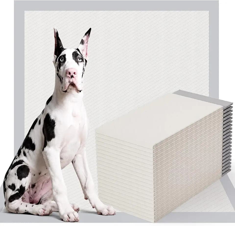 Gardner Pet 44" x 63" Extra Large Pee Pads for Dogs, ‌Enormous Puppy Pads, Dog Pads with Anti-Slip Particle, Puppy Training Pads, Grey 20 Count