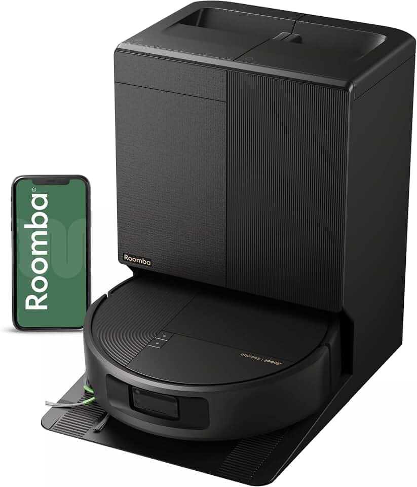 iRobot Roomba 676 Saugroboter, Laser+AI, 30.000 Pa, 80 °C Moppwäsche 30KPa, automatische Entleerung, SprayForce-Sprühfunktion, Waschen & Heißtrocknung, LiDAR + Zusätzliches Zubehör
