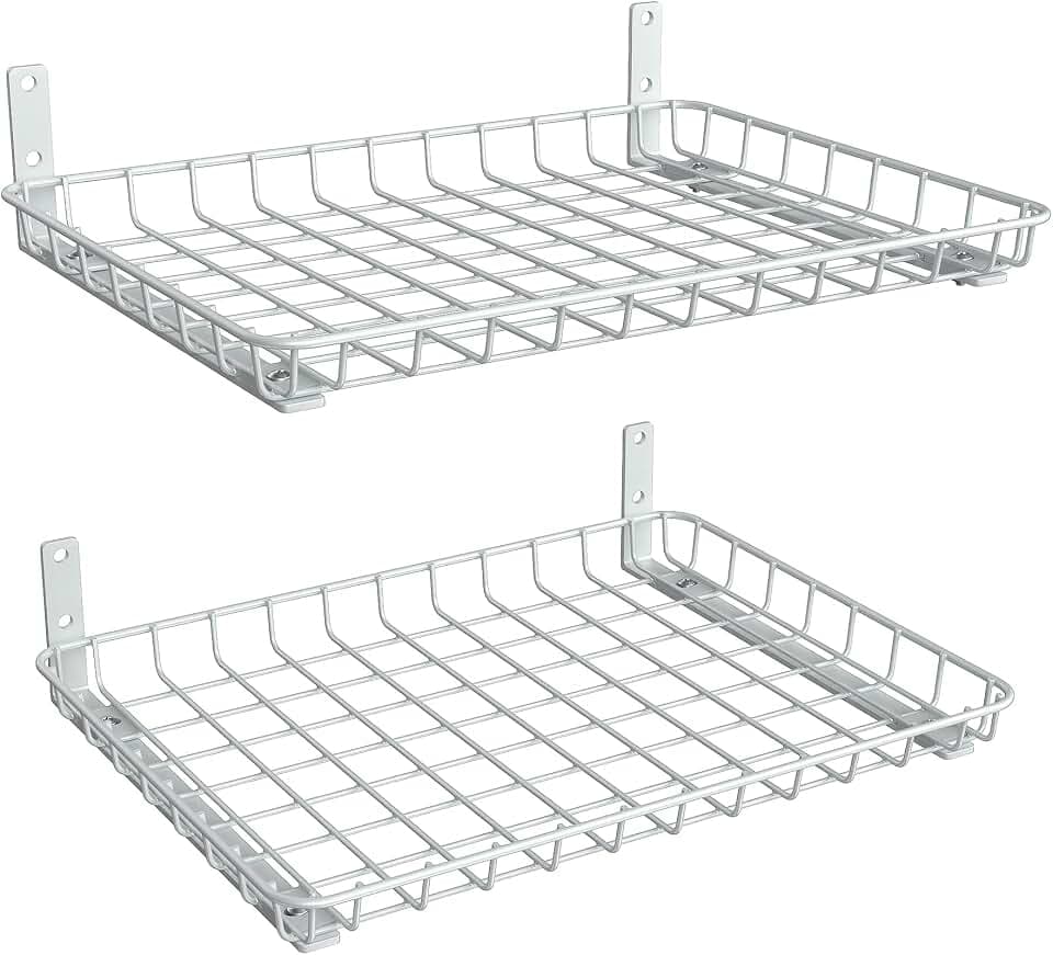 TORACK 2-Pack 12x18 inch Wall-Mounted Shelves, Garage Wall Shelf