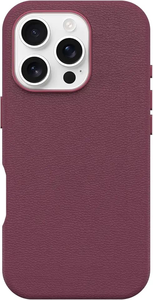 OtterBox iPhone 16 Pro Symmetry Series Cactus Leather - Foxberry Pink