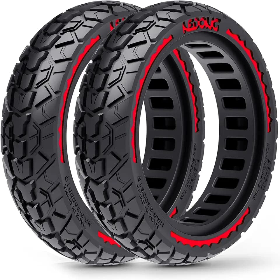 2 Stück 8,5 Zoll E-Scooter Vollgummireifen 50/75-6.1, Wellenstil