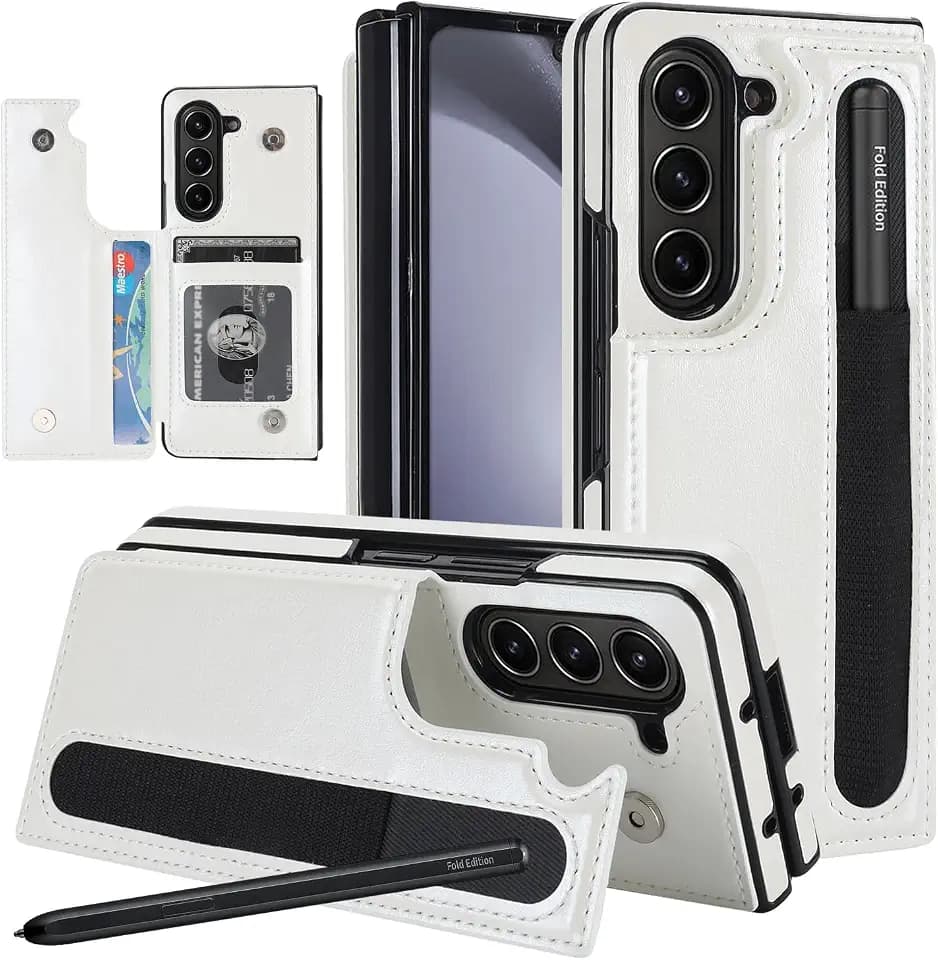 for Samsung Galaxy Z Fold 5 Case with Card Holder,