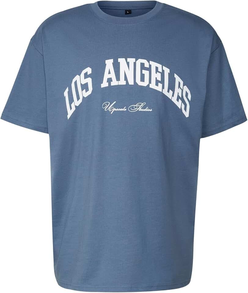 Mister Tee Herren Mt2462-l.a. College Oversize Tee L.A. College Oversize Tee (1er Pack)