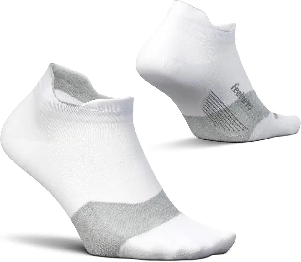 Feetures Elite Ultra Light No Show Tab Ankle Socks - Sport Sock with Targeted Compression