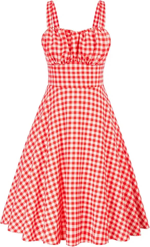 Belle Poque Womens Vintage A-line Midi Cocktail Party Dress