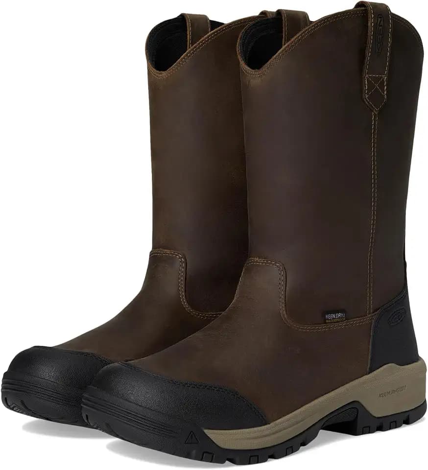 KEEN Utility Men's Evanston Soft Toe Waterproof Pull On Work Boots
