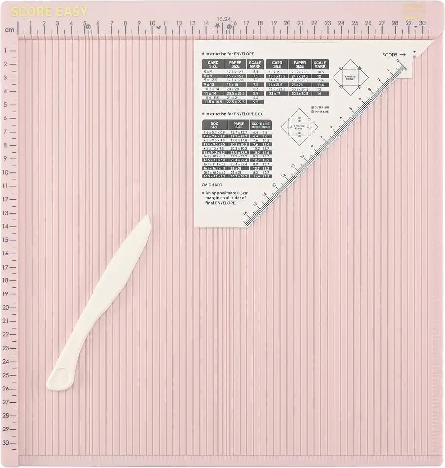 Vaessen Creative Score Easy Falzbrett cm/Metric Roze, Rosa